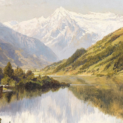 View of the Lake with the Kitzsteinhorn | Konrad Petrides (pre 1944)