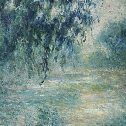 Painting of a willow tree by a river