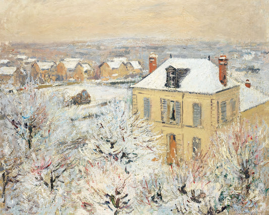 Art print of House in Winter by Gustave Loiseau, 1911
