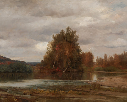 Art print of Gray Day on the Esopus by Jasper Francis Cropsey, 1882
