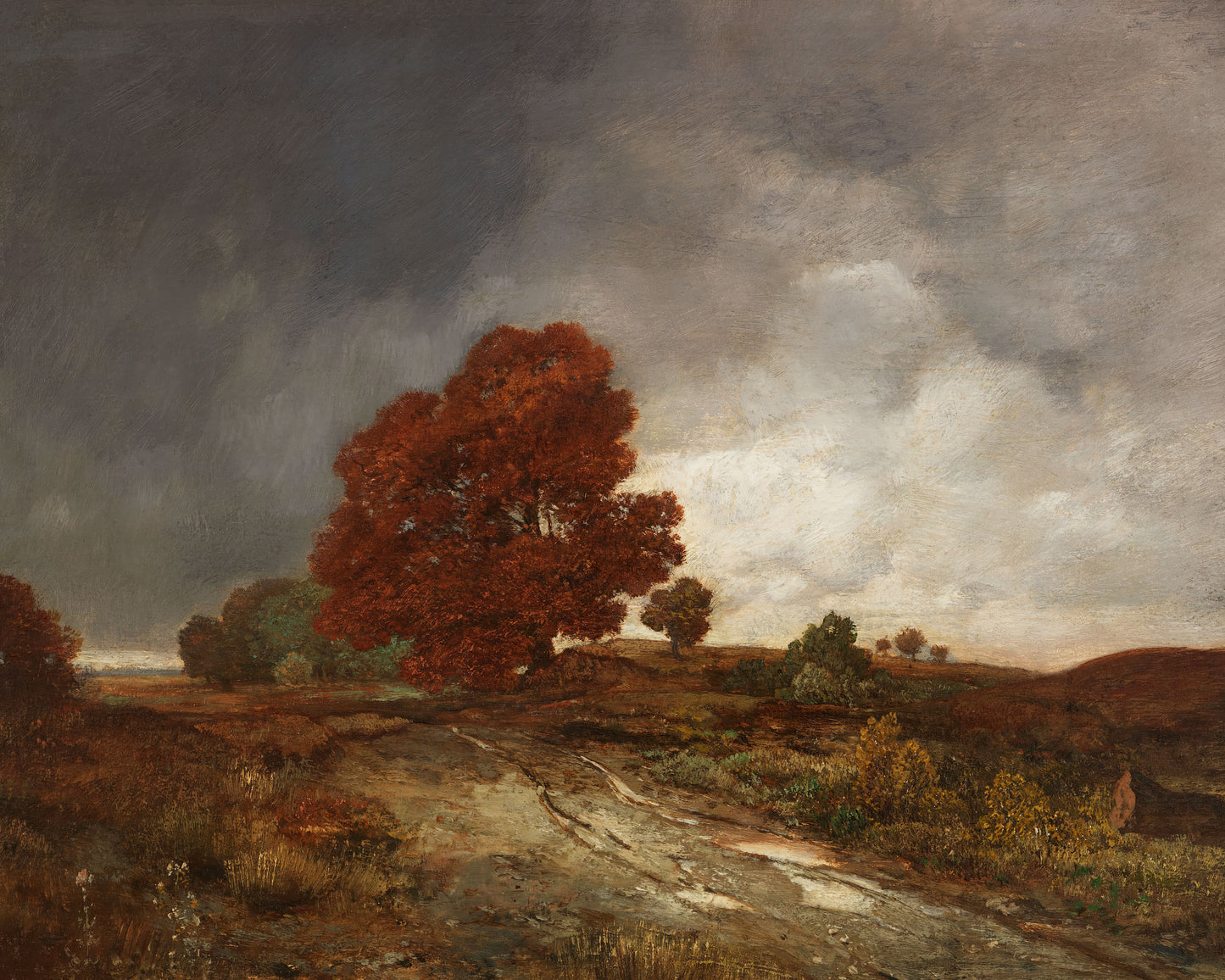 Art print of Autumn Landscape by Toni Von Stadler, 1900