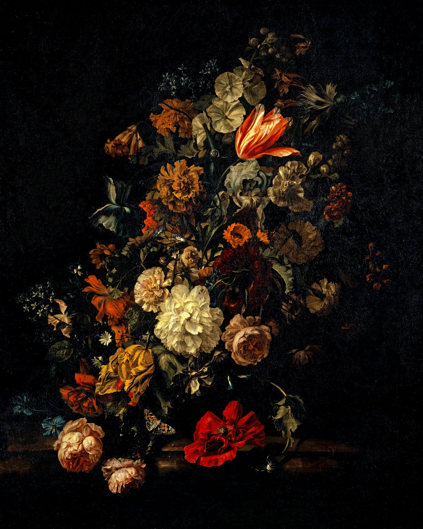 Art print of Still Life with Flowers by Justus Van Huysum the Elder, 1694