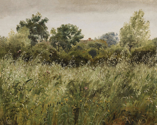 Art print of Field of Oats near Vejby by P.C. Skovgaard, 1843