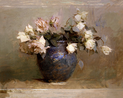 Art print of Roses by Abbott Handerson Thayer, 1890