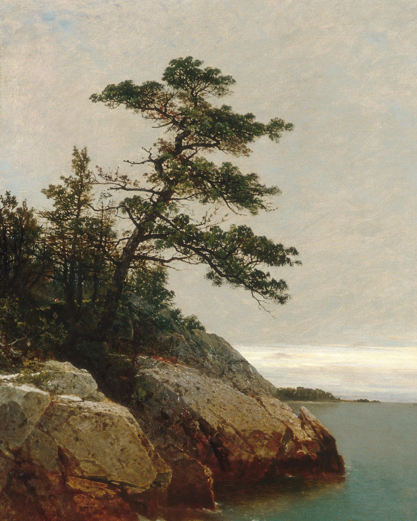 Art print of The Old Pine, Darien, Connecticut by John Frederick Kensett, 1872