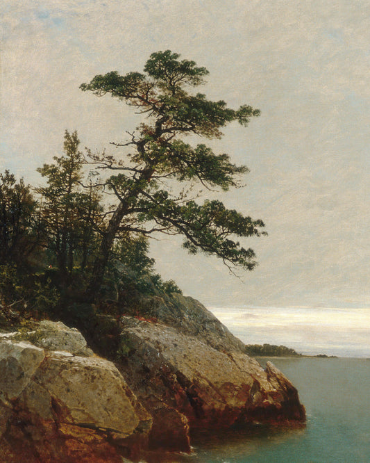 Art print of The Old Pine, Darien, Connecticut by John Frederick Kensett, 1872