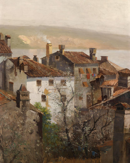 Art print of Spring in Istria by Adolf Kaufmann, 1848-1916