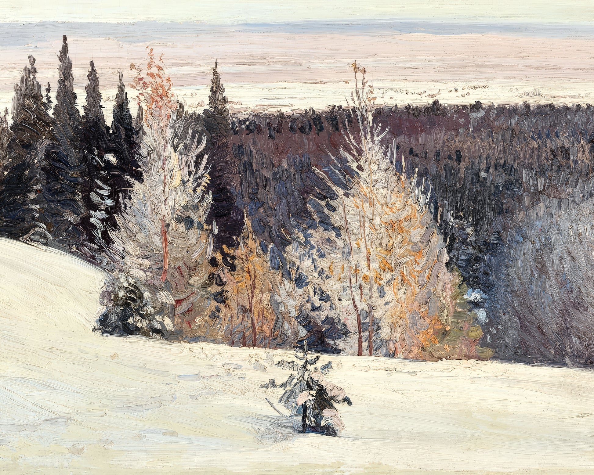 Art print of Winter by Alexandr Borisov, 1913
