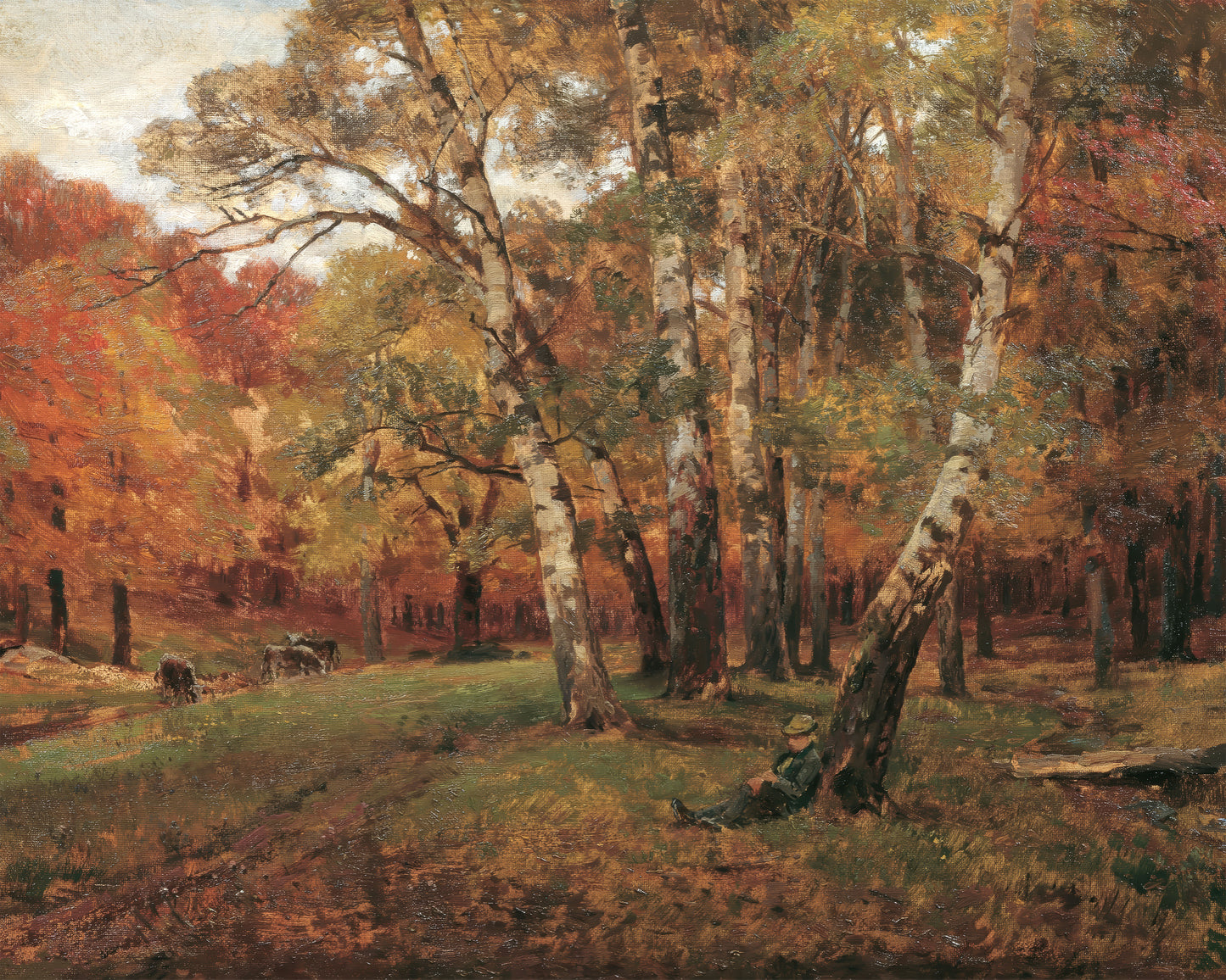 Art print of Landscape with Birch Trees by Hugo Darnaut, c. 1901