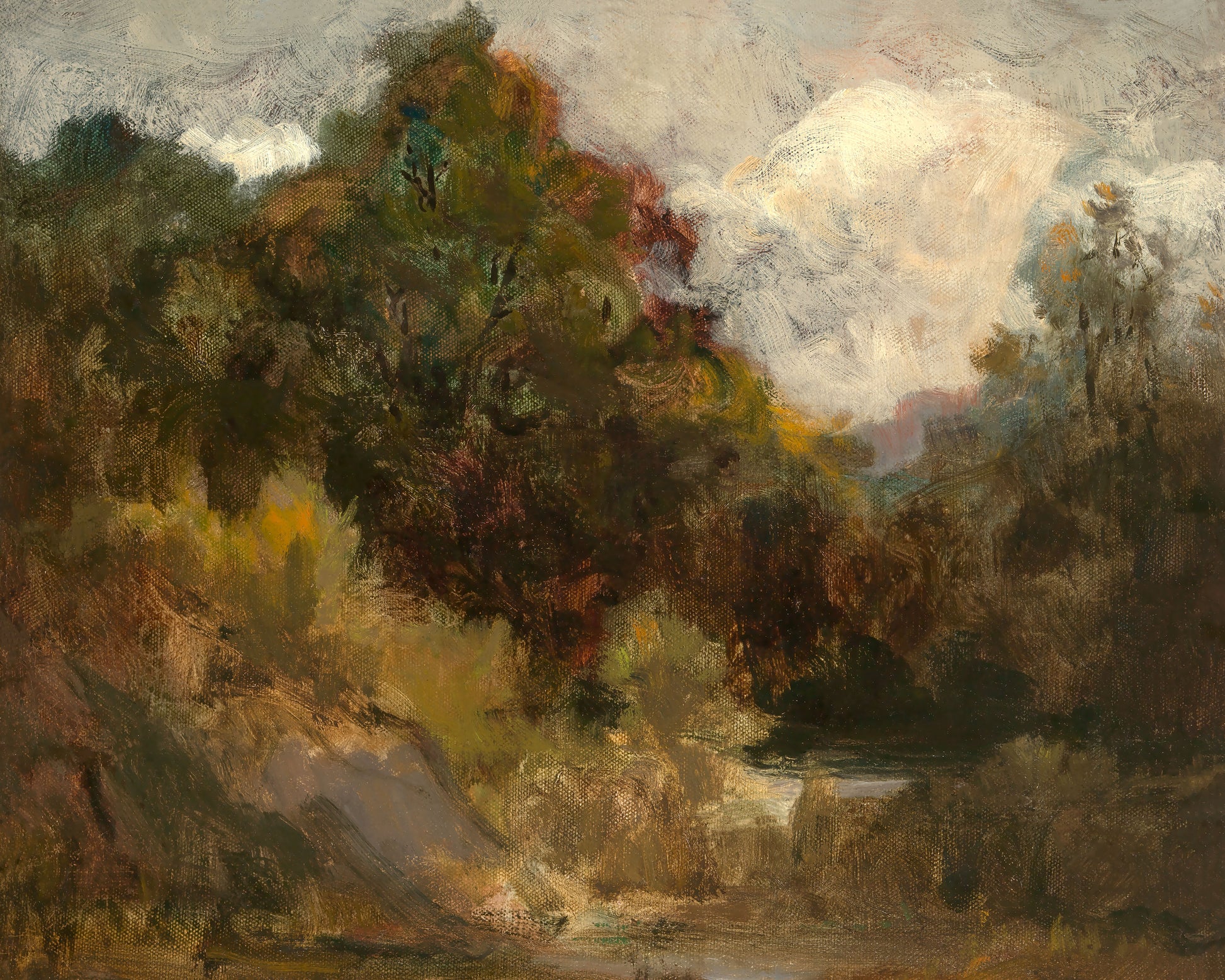 Art print of Landscape, Trees) by Edward Mitchell Bannister, 19th century