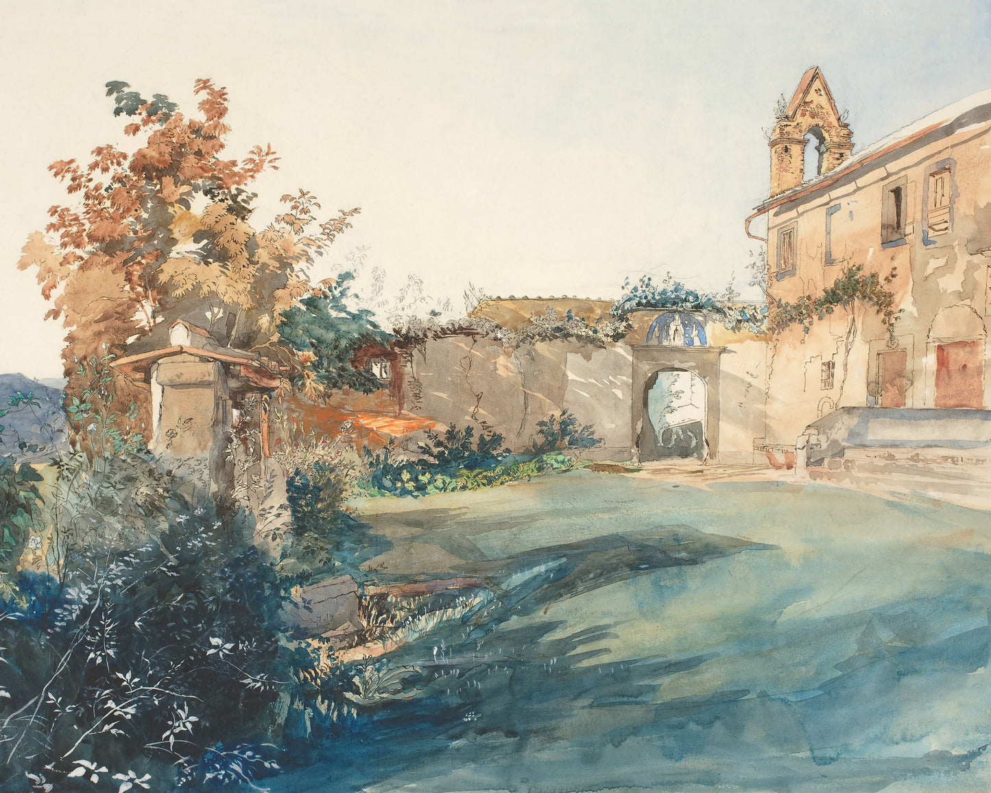 Art print of The Garden of San Miniato near Florence by John Ruskin, 1845