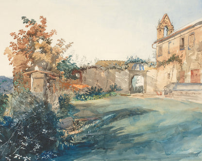 Art print of The Garden of San Miniato near Florence by John Ruskin, 1845