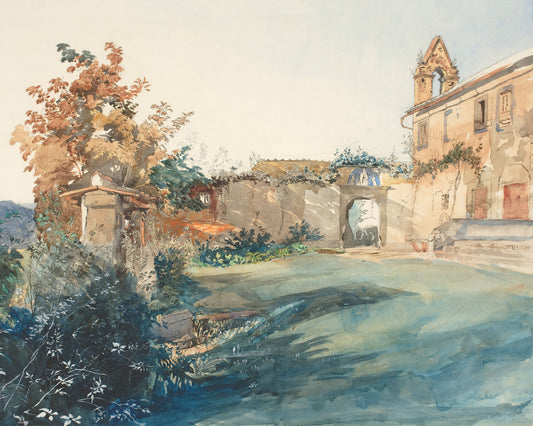 Art print of The Garden of San Miniato near Florence by John Ruskin, 1845