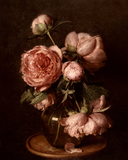 Art print of Peonies by Eduard von Grützner, 1902
