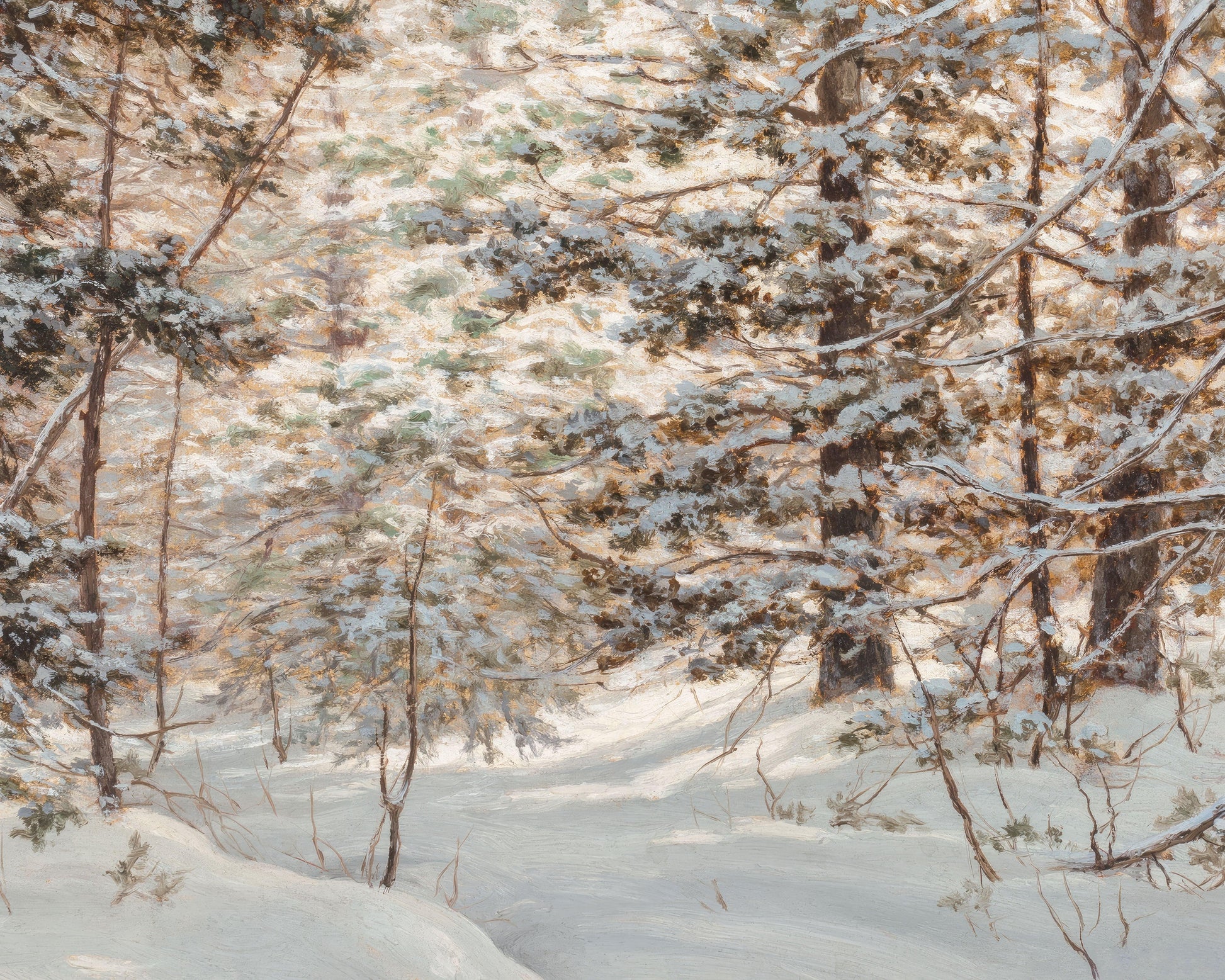 Art print of Winter Pine by Robert Melvin Decker, 1847-1921