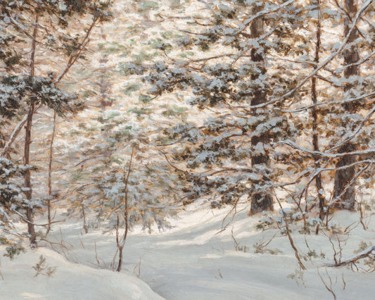 Art print of Winter Pine by Robert Melvin Decker, 1847-1921