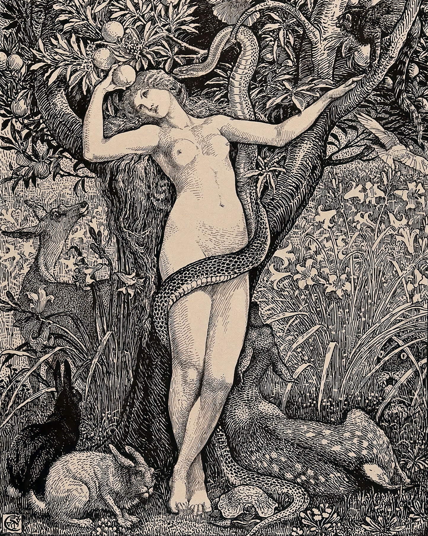 Art print of Eve by Walter Crane, 1899