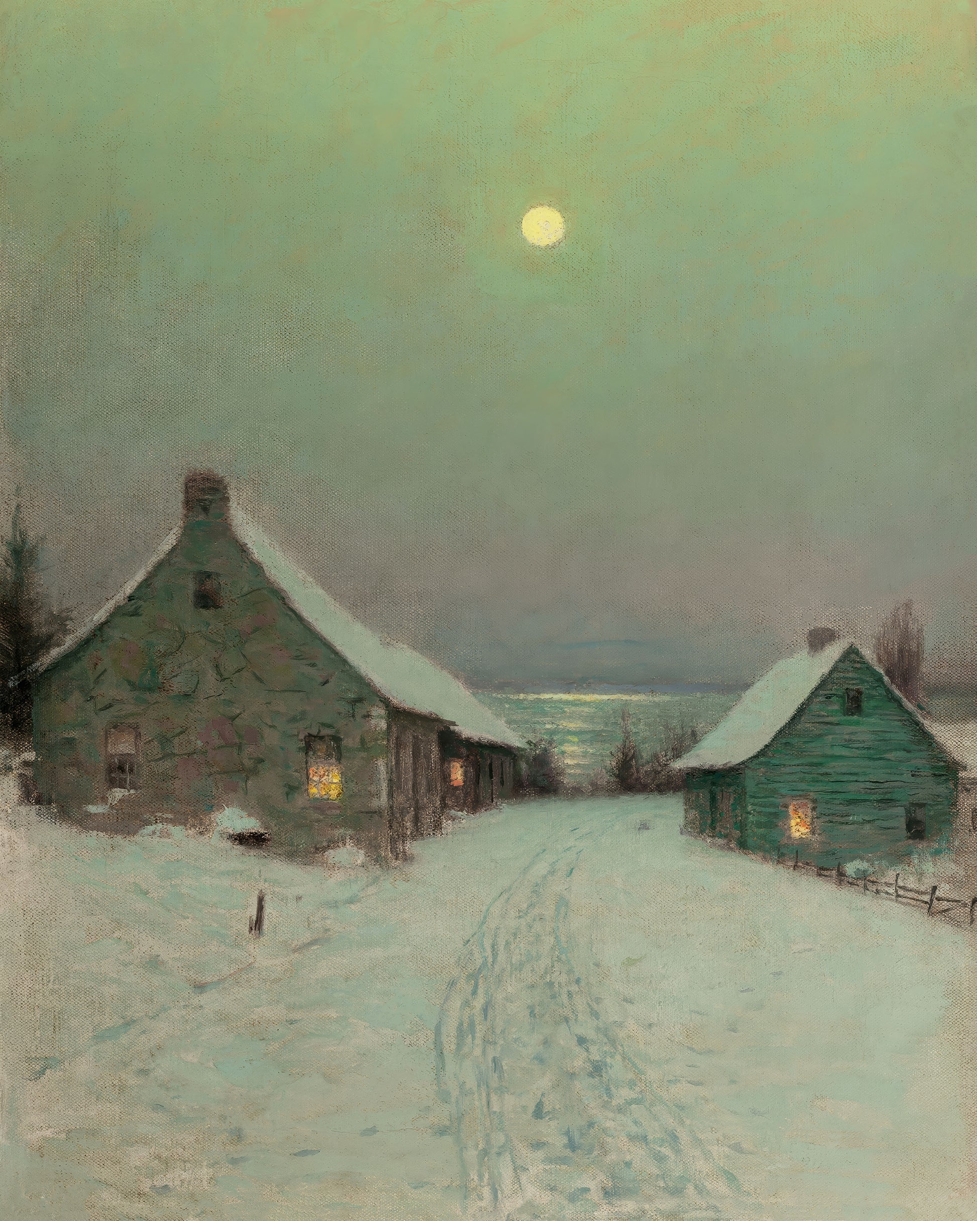 Art print of Christmas Eve by L. Birge Harrison, 1854–1929