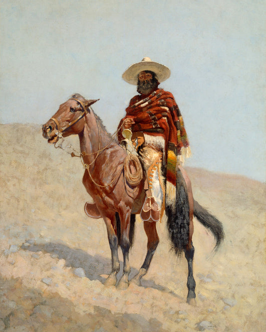 Art print of A Mexican Vaquero by Frederic Remington, 1890