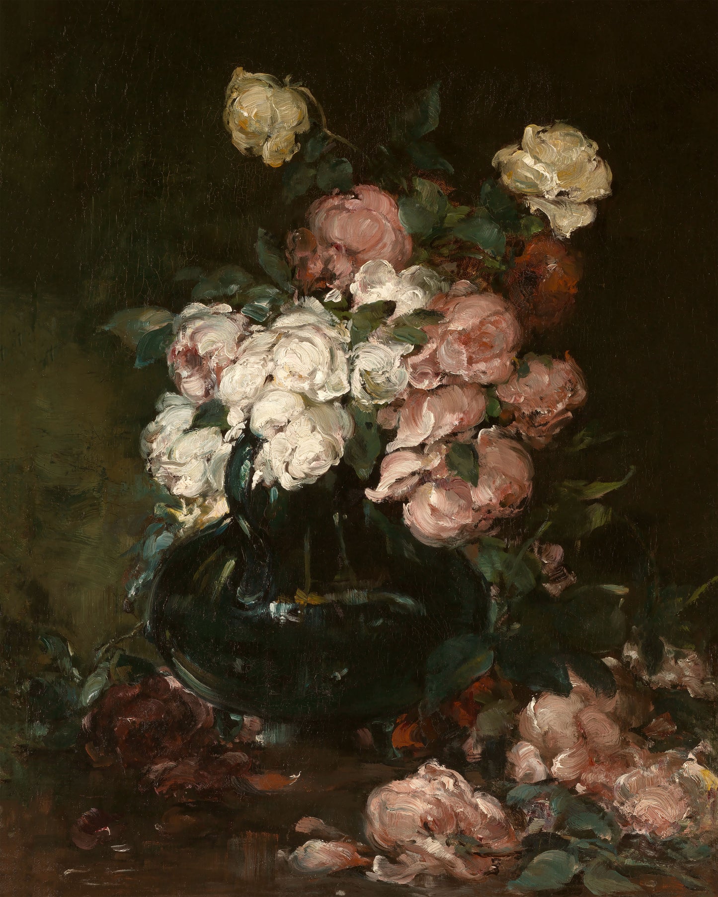 Art print of Roses by Walter Shirlaw, 19th century