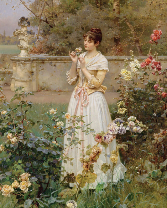 Art print of The Rose of all Roses by Wilhelm Menzler, 1889