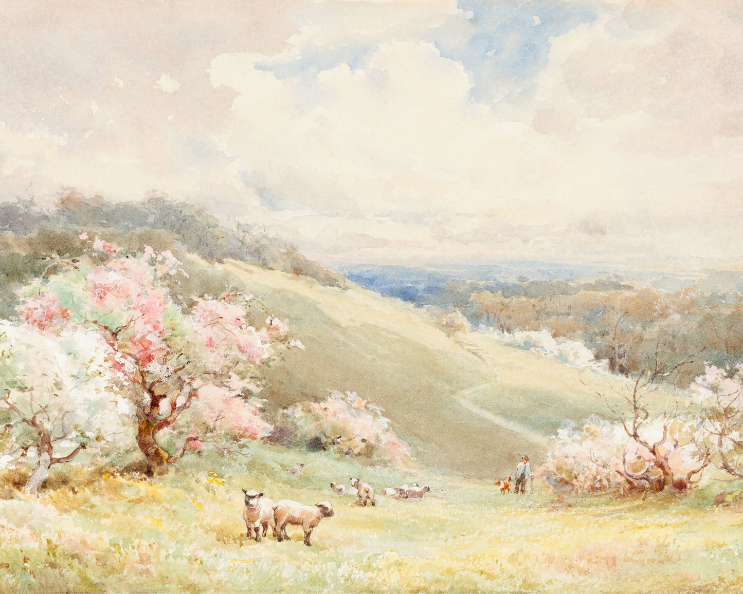 Art print of Spring by Jospeh Rubens Powell, 1823-1896
