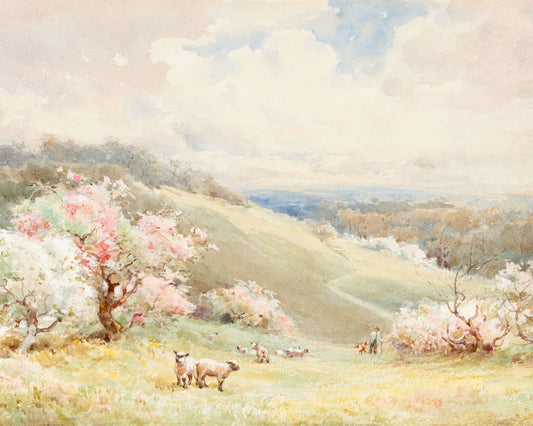 Art print of Spring by Jospeh Rubens Powell, 1823-1896