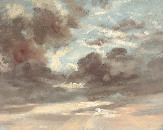 Art print of Cloud Study - Stormy Sunset by John Constable, c. 1821-1822
