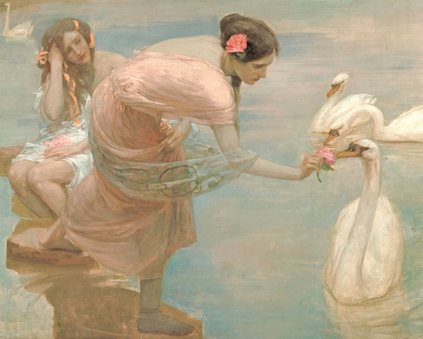 Art print of A Summer Morning by Rupert Bunny, 1908