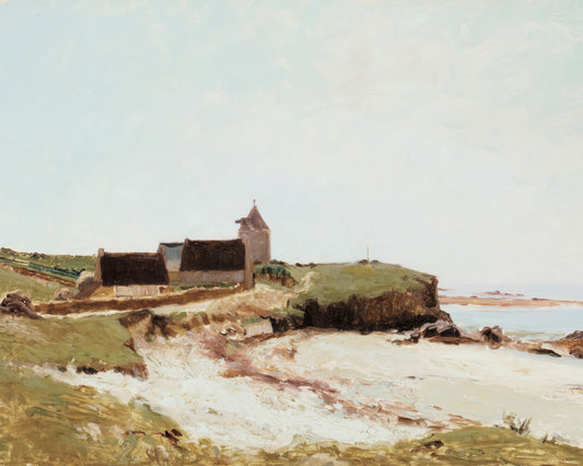 Art print of The Ancient Mill by the Sea at Concarneau, Brittany by Henry Orne Ryder, c. 1900