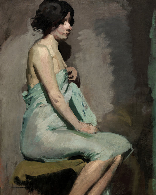Art print of Study of a Seated Woman by Alice Pike Barney, 1909