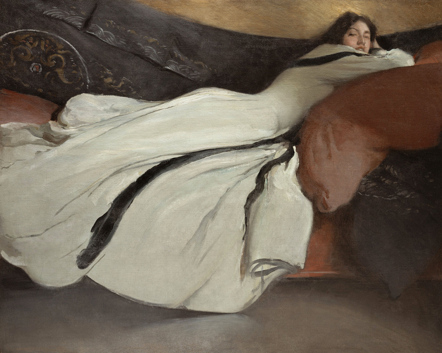 Art print of Repose by John White Alexander, 1895