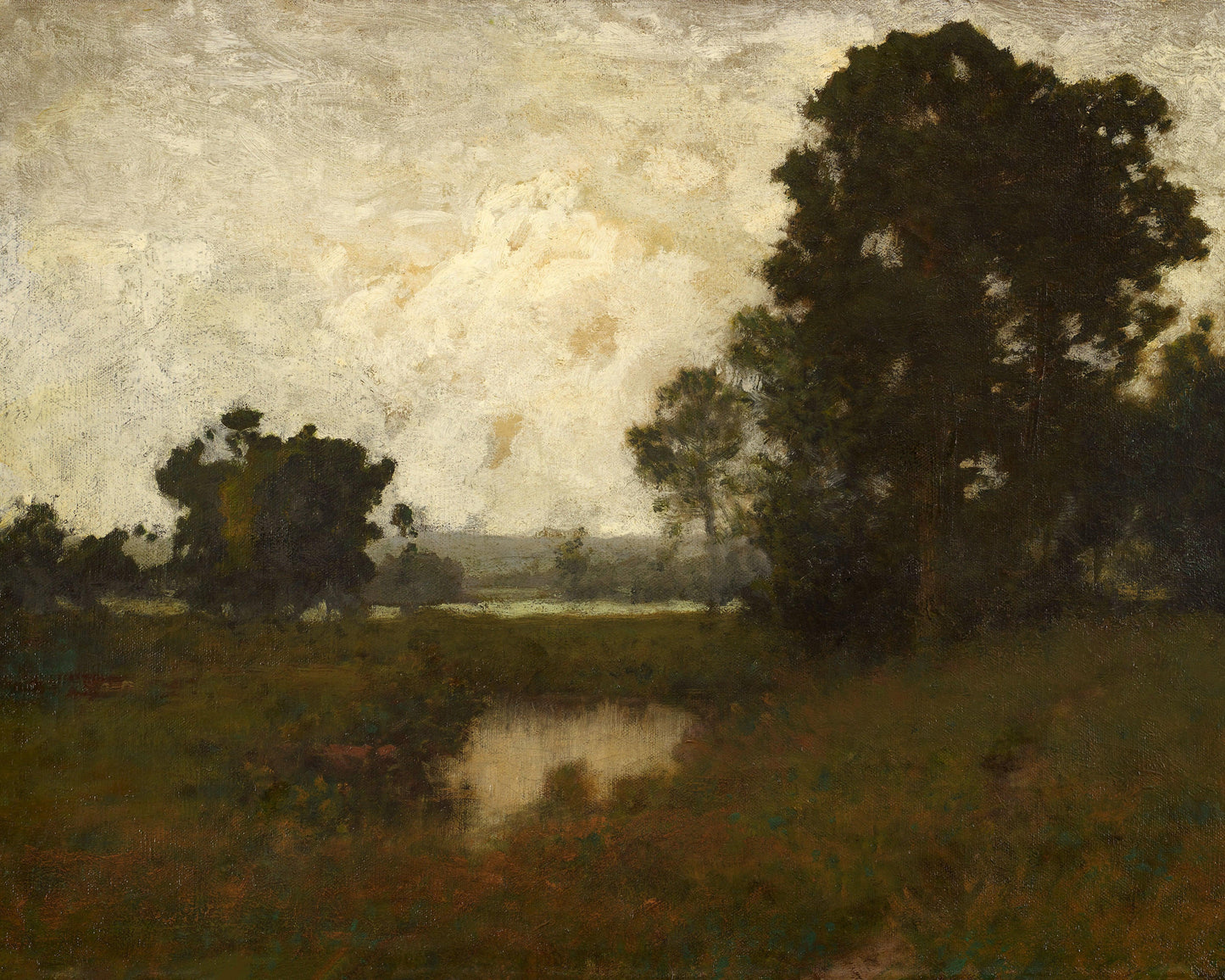 Art print of A Pool in the Meadow by Alexander Helwig Wyant, c. 1870