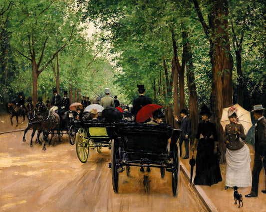 Art print of Bois de Boulogne by Jean Beraud, 1849-1935