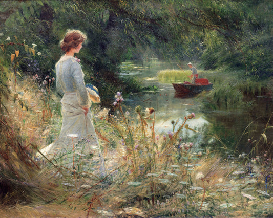 Art print of The Backwater by Charles William Wyllie, c. late 1800s