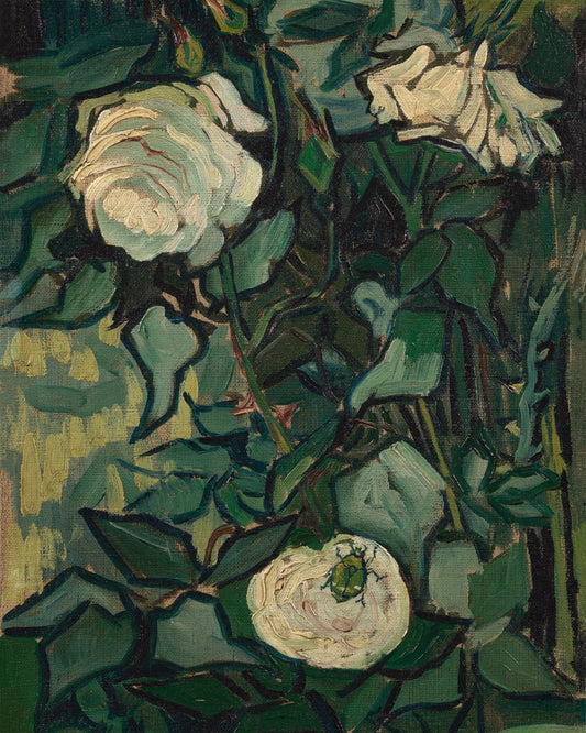 Art print of Roses by Vincent Van Gogh, 1889