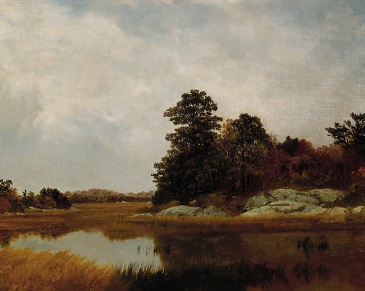 Art print of October in the Marshes by John Frederick Kensett, 1872