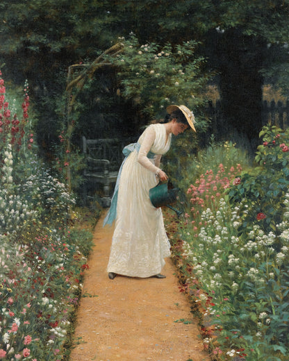 Art print of My Lady's Garden by Edmund Blair Leighton, 1905