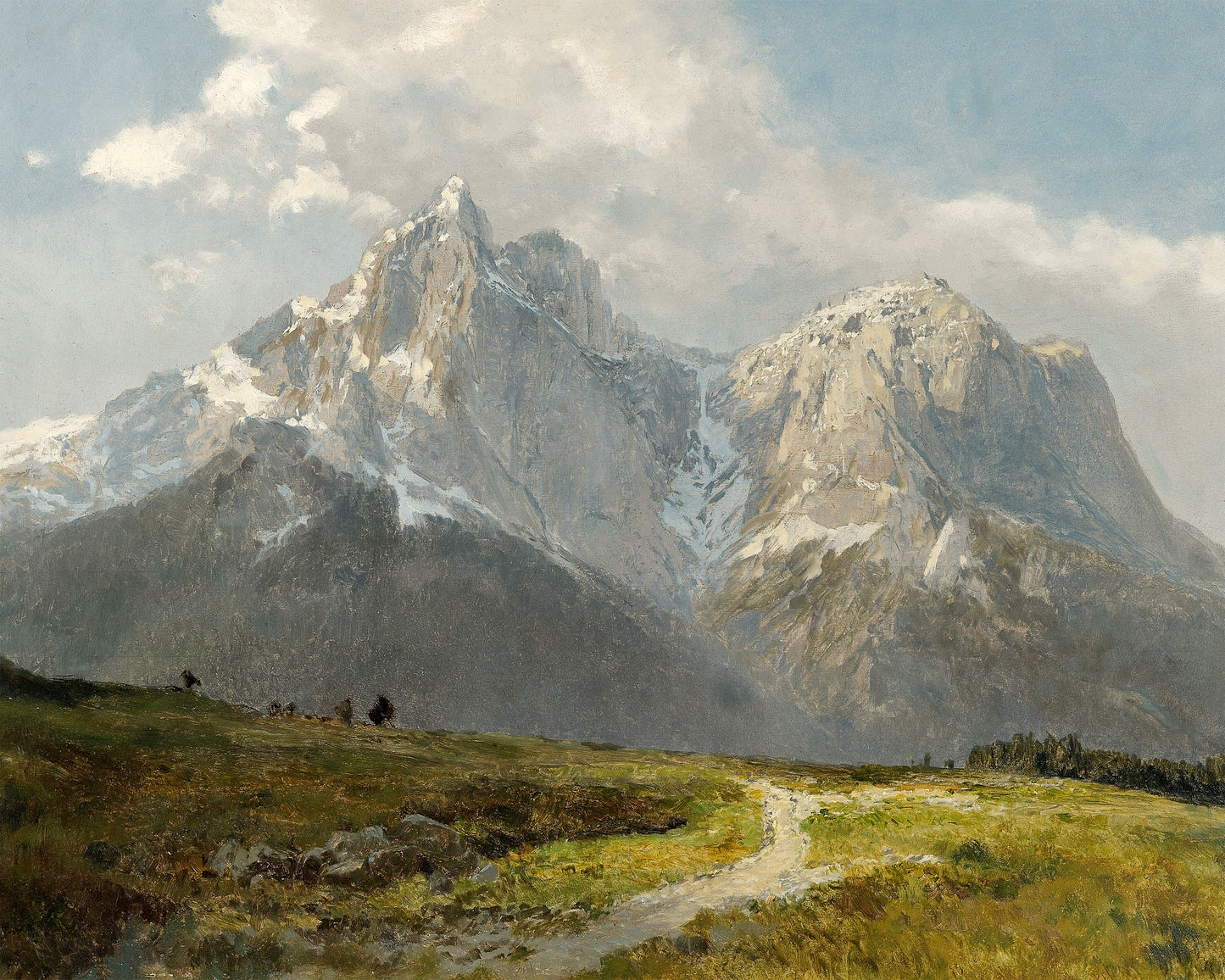 Art print of Mountain Landscape by Konrad Petrides, c. 1925