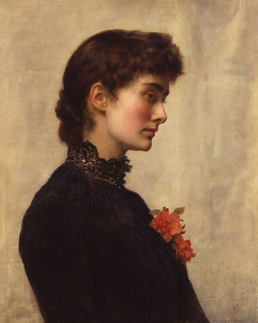 Art print of Marian Collier, née Huxley) by John Collier, c. 1882