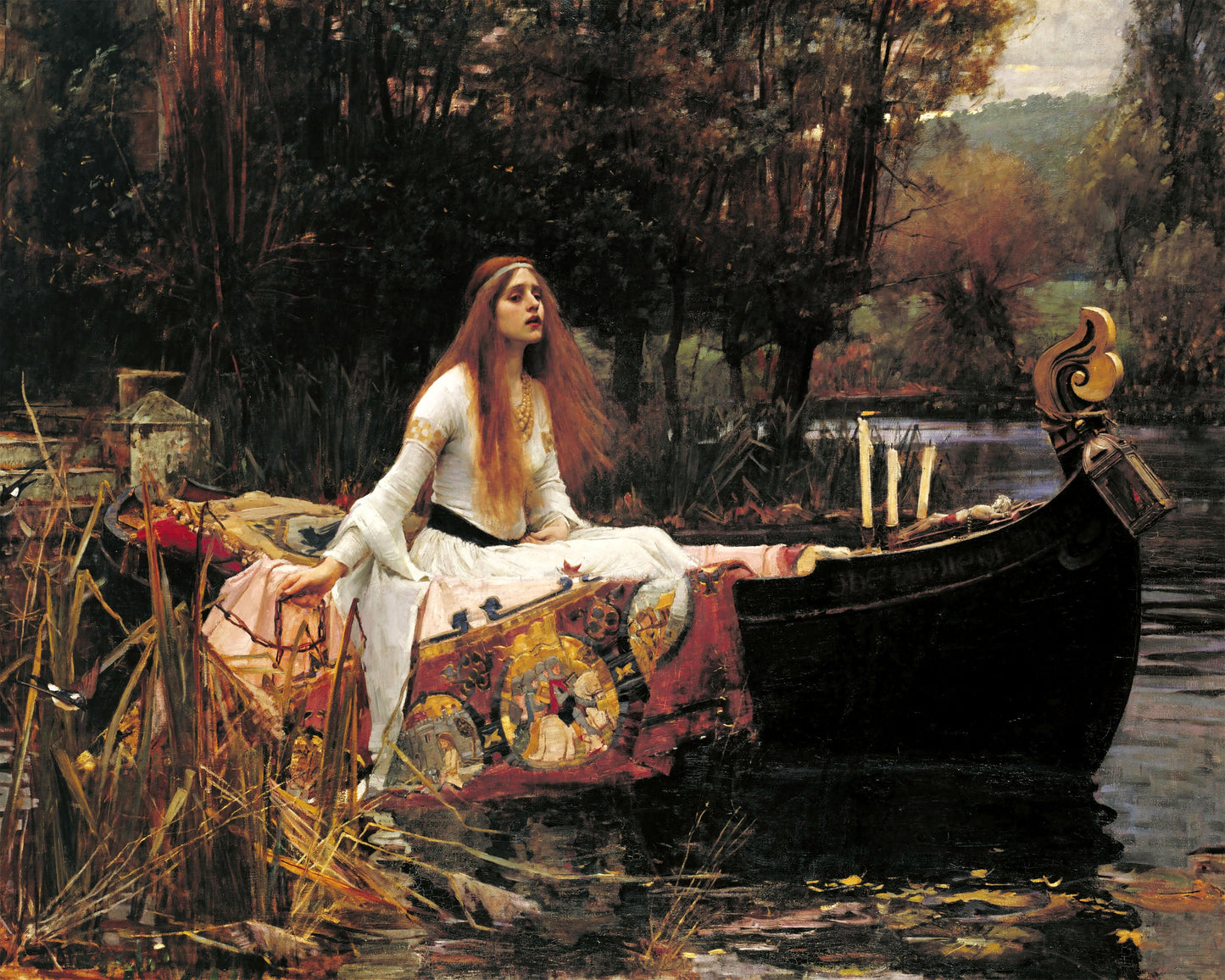 Art print of The Lady of Shalott by John William Waterhouse, 1888