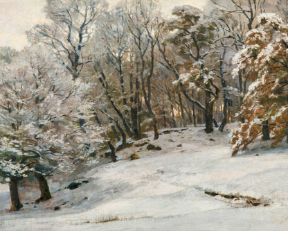 Art print of A Winter's Day by Hugo Darnaut, 1850-1937