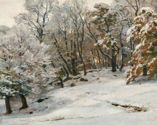 Art print of A Winter's Day by Hugo Darnaut, 1850-1937