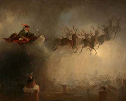 Art print of Santa Claus by William Holbrook Beard, c. 1862