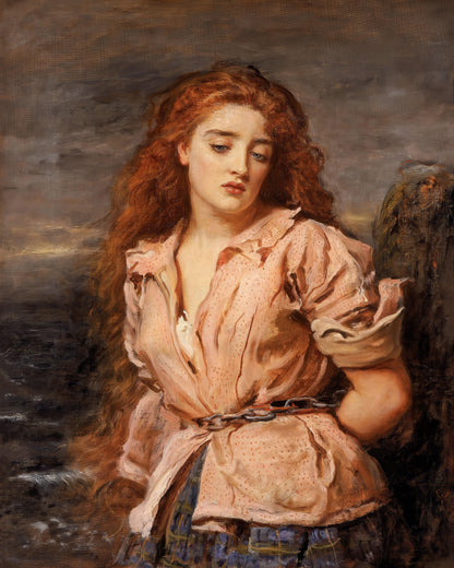 Art print of The Martyr of the Solway by Sir John Everett Millais, 1829-1896