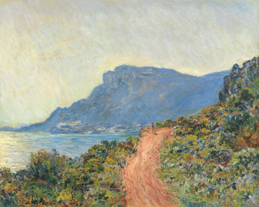 Art print of La Corniche near Monaco by Claude Monet, 1884