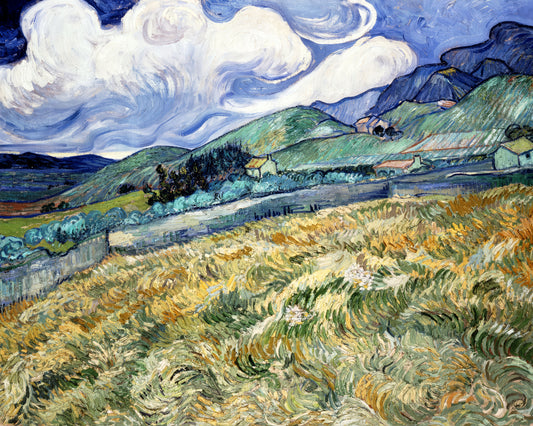 Art print of Landscape from Saint-Remy by Vincent Van Gogh, 1889