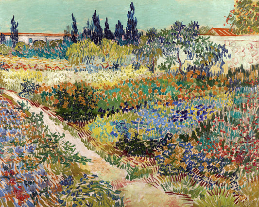Art print of Garden at Arles by Vincent Van Gogh, 1888