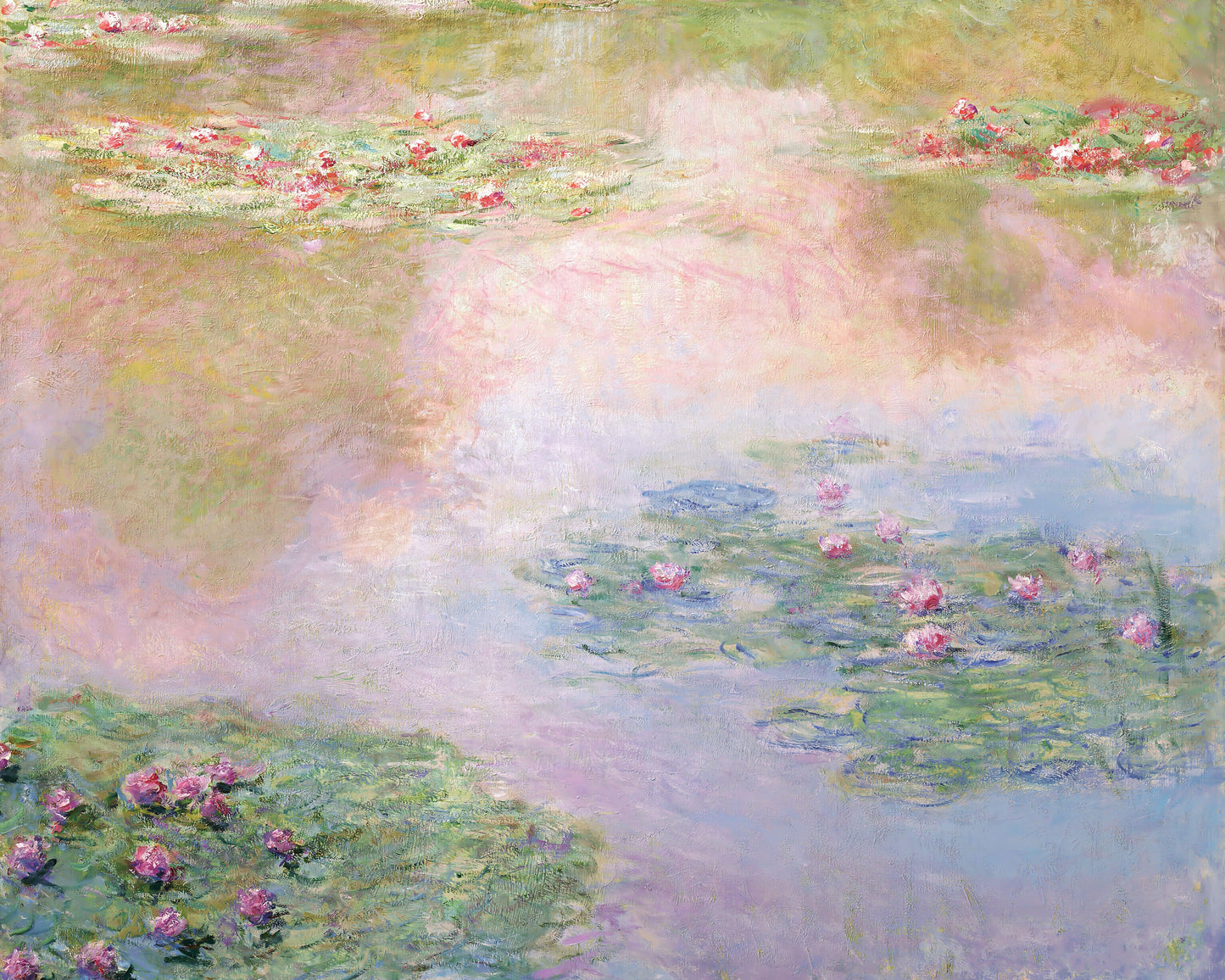 Art print of Water Lilies by Claude Monet in, 1907