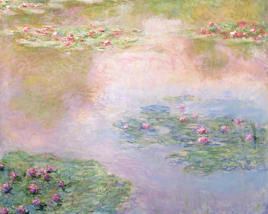 Art print of Water Lilies by Claude Monet in, 1907
